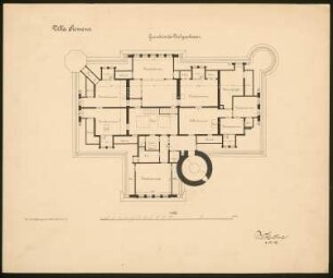 Villa Siemens, Berlin-Wannsee: Grundriss DG 1:100