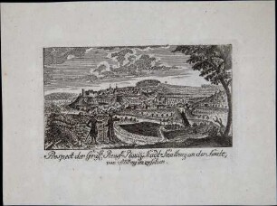Prospekt der Gräfl. Reuss. Plauische Stadt Saalburg an der Saale