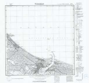 2051 Swinemünde, Meßtischblatt (4cm - Karte)