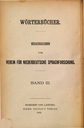 Wörterbuch der groningenschen Mundart im neunzehnten Jahrhundert