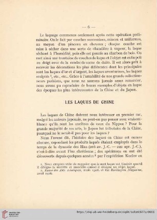 Les Laques de Chine
