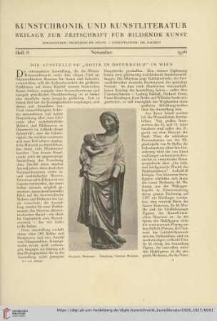 Heft 8 (November 1926)