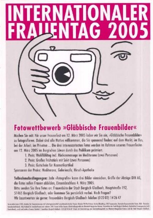 Internationaler Frauentag 2005 - Fotowettbewerb "Gläbbische Frauenbilder"