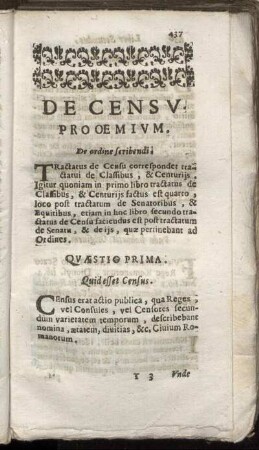 De Censu.