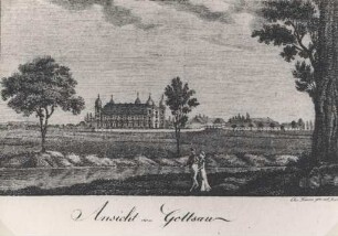 Ansichten Karlsruher Gebäude, Bauwerke und Denkmäler. Schloss Gottesau