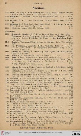 Nachtrag (Nr. 1174 - 1314)