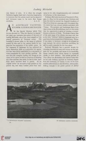 44: An austrian painter-etcher: Ludwig Michalek