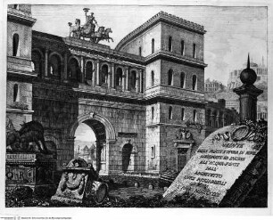 Vedute delle porte e mura di Roma - Titelblatt