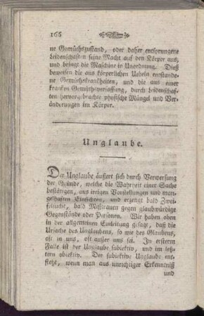 Unglaube