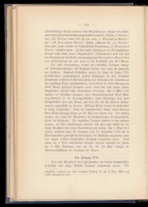 Der Feldzug 1757.