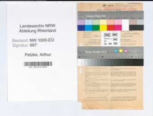 Entnazifizierung Arthur Petzke, geb. 22.04.1892 (Oberinspektor)