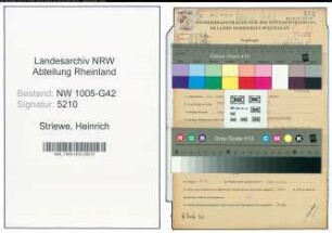 Entnazifizierung Heinrich Striewe , geb. 11.06.1913 (Malermeister)