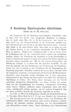 3. Sammlung Hamburgischer Alterthümer.