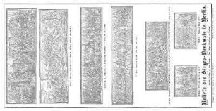 Tafel: Reliefs des Sieges-Denkmals in Berlin