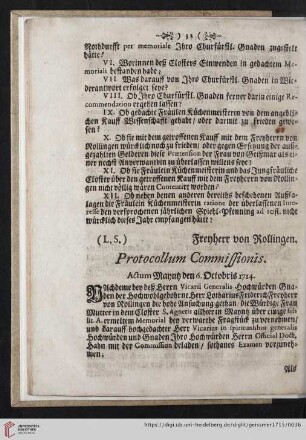 Protocollum Commissionis