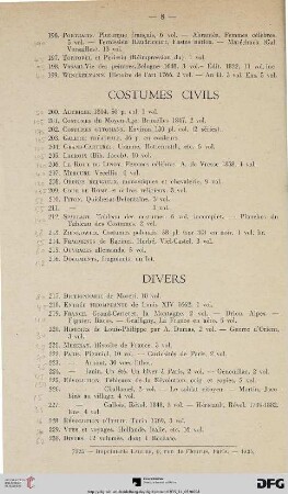 Divers (Nr. 217-230)