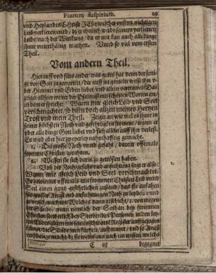 Vom andern Theil.