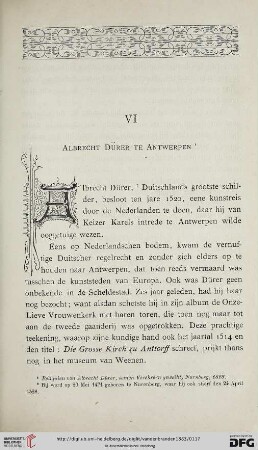 VI. Albrecht Dürer te Antwerpen