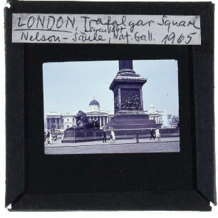 London, Trafalgar Square : Nelsonsäule, National Gallery