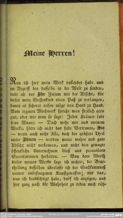 Meine Herren!