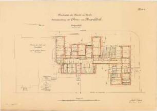 Ohren- und Nasenklinik der Charité zu Berlin: Blatt 4, Erdgeschoß