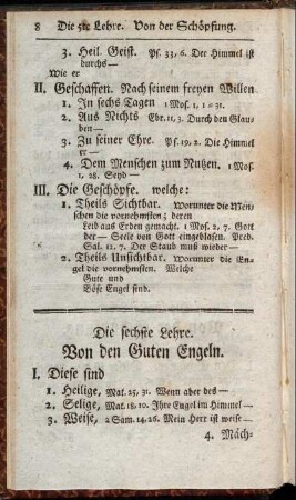 Die sechste Lehre. Von den Guten Engeln.