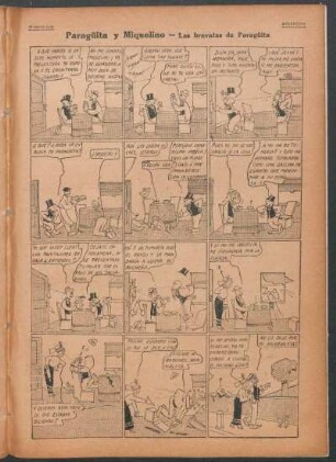 Paragüita y Miquelino. - [Cómic] : Las bravatas de Paragüita