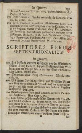 Scriptores Rerum Septentrionalium. In Quarto