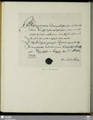 Abb. 112 Bach-Autograph