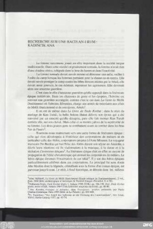 [Deuxième Partie: Etudes Historiques]