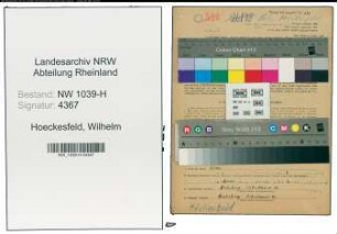 Entnazifizierung Wilhelm Hoeckesfeld , geb. 18.09.1903 ()