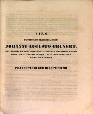 Disquisitiones nonnullae de Graetionibus continuis : Diss. inaug. philos.