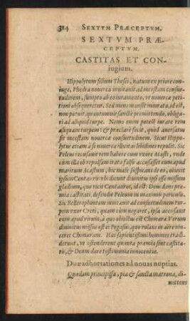 Sextum Praeceptum. Castitas Et Coniugium.