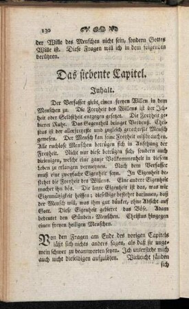 Das siebente Capitel.