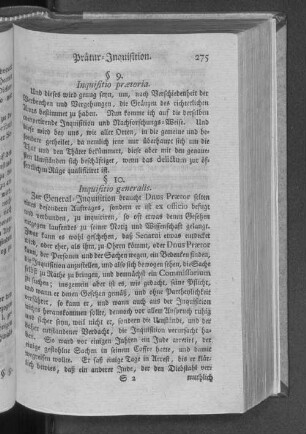 Prätur=Inquisition.