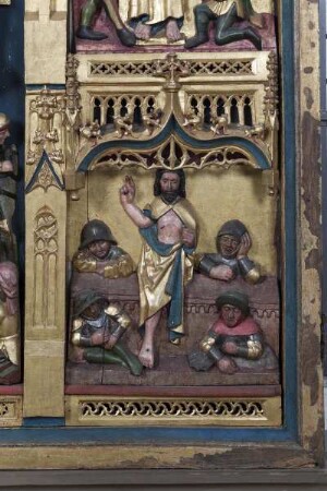 Wehrdaer Altarschrein — Passion Christi — Auferstehung Christi