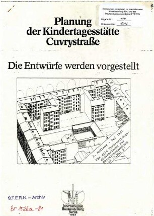 Materialien: Planung Kindertagesstätte Cuvrystraße
