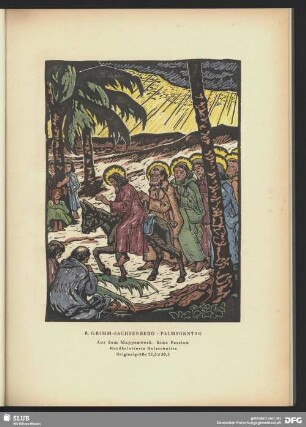 Palmsonntag (Aus dem Mappenwerk "Eine Passion")