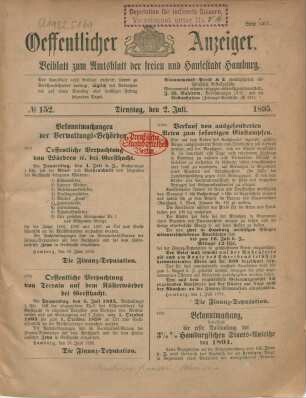 2. Juli-29. September 1895 = No. 152-228