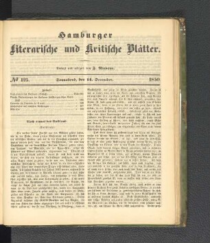 No. 125. 14. Dezember 1850