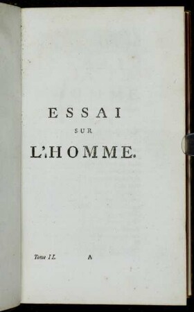 Essai Sur L'Homme
