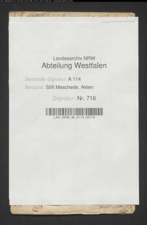 Obligation des Caspar v. Cloedt zug. der Kirche zu R.