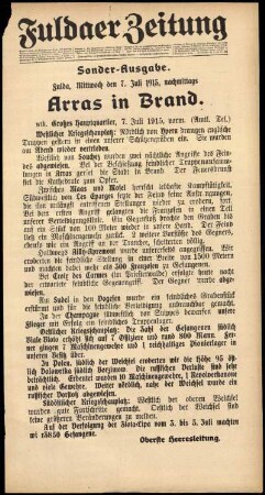 Ausgabe vom Mittwoch, den 07. Juli 1915.