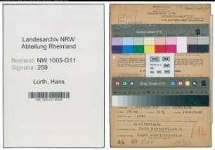 Entnazifizierung Hans Lorth , geb. 02.12.1914 (Elektriker)