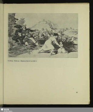 Flüchtlinge. Radierung (Desastres, Blatt 44), um 1808/12