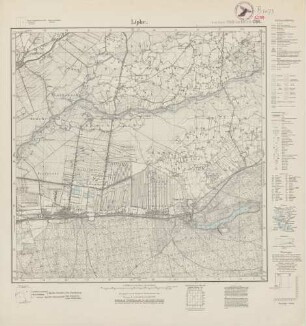 3259 (alte Nr.: 1706) Lipke, Meßtischblatt (4cm - Karte)