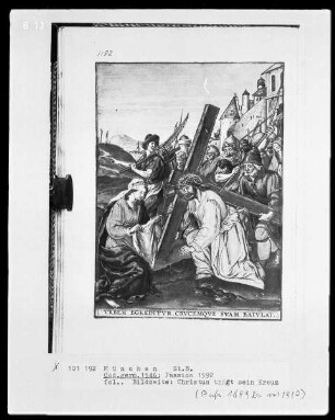 Passio unseres Herrn und Heilands Jesu Christi. Mit schönen Figuren geziert — Kreuztragung