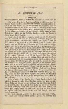 VII. Geographische Bilder