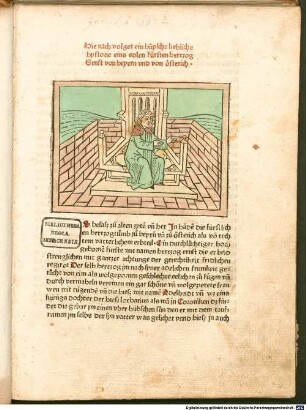 Hie nach volget ein hüpsche liebliche hystorie eins edlen fürsten hertzog Ernst von beyern vnd von oesterich : übers. aus dem Lat.