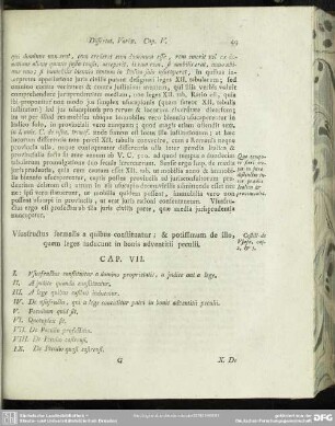Ususfructus formalis a quibus constituatur; & potissimum de illo, quem leges inducunt in bonis adventitii peculii. Cap. VII
